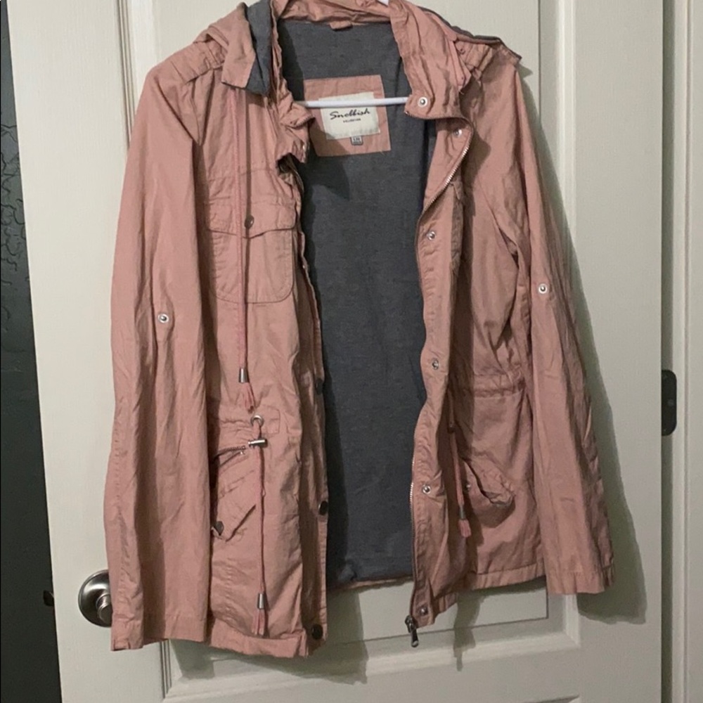 Pink utility jacket